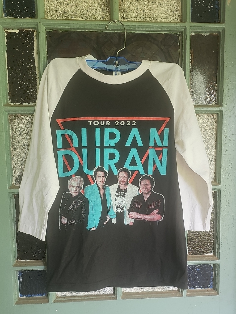 Duran Duran Tour 2022 Black & White Raglan Shirt